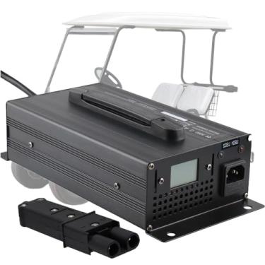 Imagem de Carregador de bateria de carrinho de golfe de 48 volts e 20 amperes Carregador de carrinho de golfe de 48 volts para carro de clube de carrinho de golfe,48V 20A with 2 Pin Style Plug