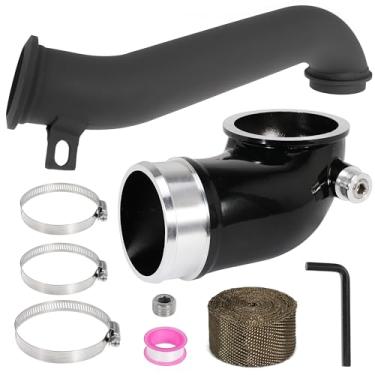 Imagem de Bocal turbo 6.6, bocal LLY Engine Turbo serve para Duramax 6.6L LLY 2004.5-2010, Cotovelo de admissão do coletor de admissão para Chevrolet para caminhões GMC Sierra com tubo 117000500