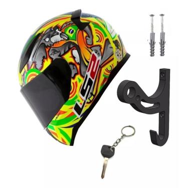 Imagem de Suporte de Parede para Capacete com Parafusos e Buchas - pace