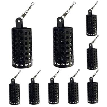 Imagem de Gaiola de isca de pesca de metal para carpa, alimentador, suporte de isca, cesta de armadilha, 10 peças, gaiola de alimentador de pesca, gaiola de isca de pesca, cesta de armadilha de pesca, suporte