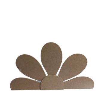 Imagem de Flor de chão  margarida grande mdf de festa decoração pegue e monte - 