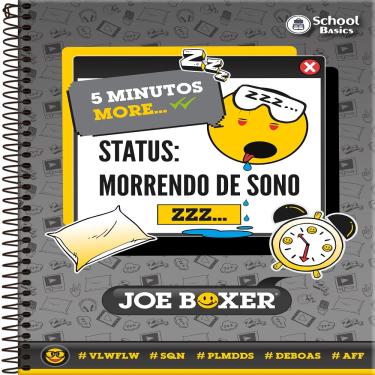 Imagem de Caderno Universitário Espiral 160 Folhas Joe Box School Basics - Capa Estampada