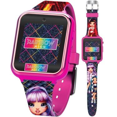 Imagem de Smartwatch infantil Rainbow High com 10 mostradores de relógio mutáveis, 3 papéis de parede, gravador de vídeo e voz, rastreador de passos, jogos divertidos de aprendizagem, alarme, cronômetro e
