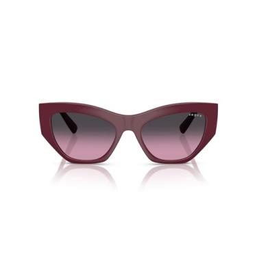 Imagem de Óculos de Sol Vogue Eyewear 0VO5607S 287590 Tam 53 / Vermelho - Lentes Roxo Gradiente