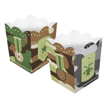 Imagem de Cachepot De Papel Exército Camuflado Pequeno - 4 Unidades