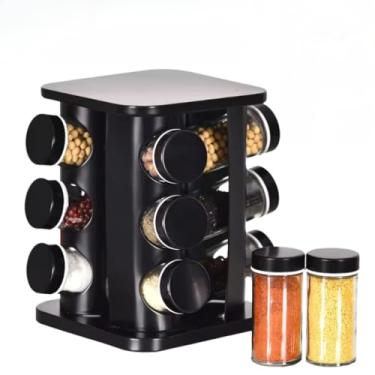 Imagem de Porta Condimentos Giratório Tempero com 12 potes de Vidro 90G