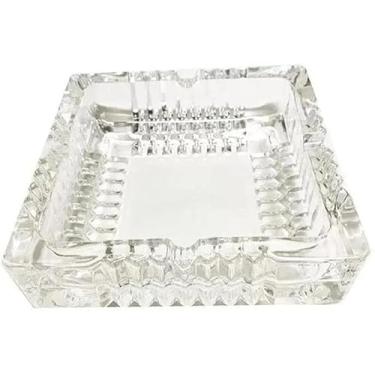 Imagem de Cinzeiro de Mesa em Vidro Milk 11x11x4cm