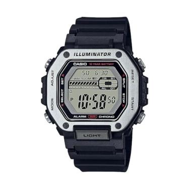 Imagem de Casio Iluminador LED Cronômetro de 1/100 segundo com 5 alarmes multifuncionais MWD-110H-1AV, Preto