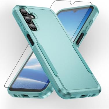 Imagem de Asuwish Capa de telefone para Samsung Galaxy A15 5G com película protetora de tela de vidro temperado e fina híbrida protetora de corpo inteiro celular dupla camada traseira acessórios A 15 4G 15A