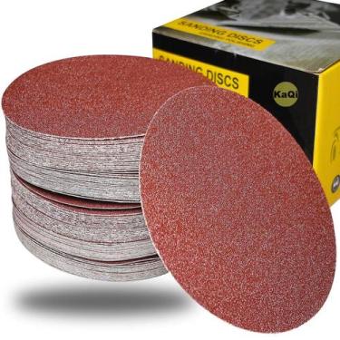 Imagem de 30 X Lixas Disco Grão Liso 5 Polegadas 125mm Lixadeira Politriz KaQi, 
