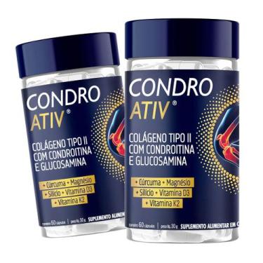 Imagem de Kit 2x CondroAtiv com Colágeno Tipo 2 Vitaminas e Minerais 60 cápsulas