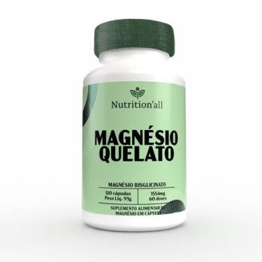 Imagem de Magnésio-350 quelato - nutritionall (120 cápsulas) - Nutrition'all