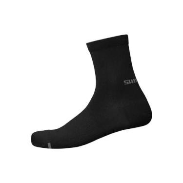 Imagem de Meia Cano Alto com Ventilação Ciclismo Bike 2025 - Shimano, Preto, 41-