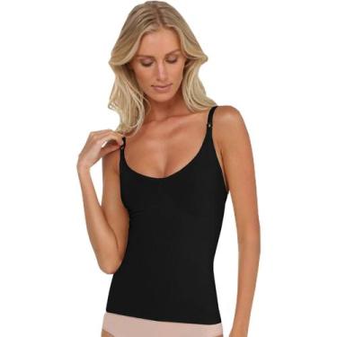 Imagem de Camisete Modeladora DelRio Sem Bojo Modelador Corporal Barriga e Cintu