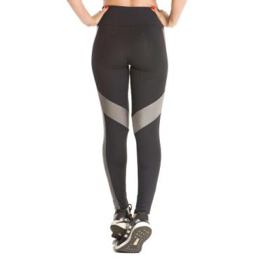 Imagem de Legging Marina Preta e Prata - Mirnus, P