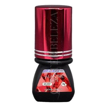 Imagem de Cola Elite Master Hs Ruby Para Alongamento De Cílios 3ml Preto