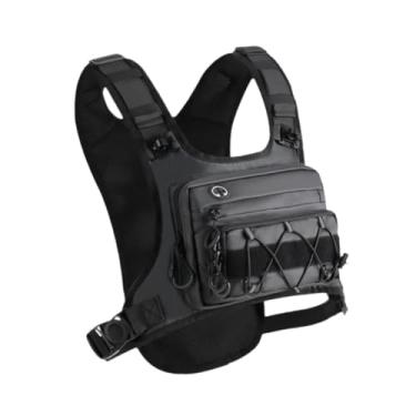 Imagem de Aymzbd Bolsa Peitoral para Atividades Ao Ar Livre, Alça Ajustável, Grande Capacidade, Colete de Corrida em Nylon, Bolsa para Adultos, Esportes, Pesca, Treino