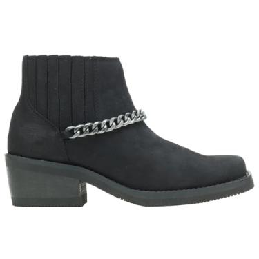 Imagem de Harley-Davidson Bota feminina Korsen corrente no tornozelo, Preto, 9.5