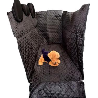 Imagem de Capa Protetora Impermeável para Banco Traseiro de Carro, 203 x 156 cm, Matelassada (Marrom)