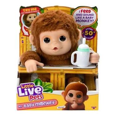 Imagem de Little Live Pets Pelúcia My Baby Macaquinho - Fun F0173-0