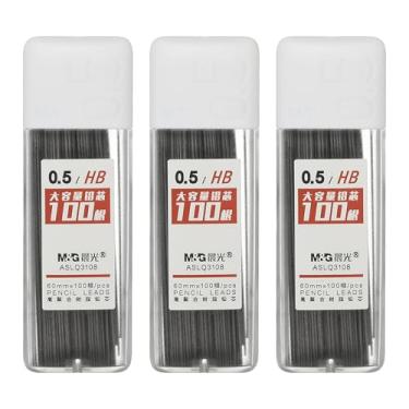 Imagem de PATIKIL 300 peças de grafite mecânico 2B, refil de grafite preto de 0,5 mm, refil de lápis resistente à quebra para materiais de escrita, branco