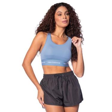 Imagem de Top Feminino New Balance Sport Essentials Active Azul, Azul, M