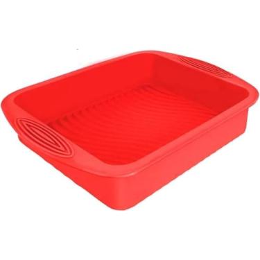 Imagem de Kit 2 Forma 20 Cm Cesta De Silicone Para Air Fryer Reutilizável Antiaderente Compatível Com Todas Os Modelos Resistente Ao Calor Usar No Forno Microondas E Frigideira