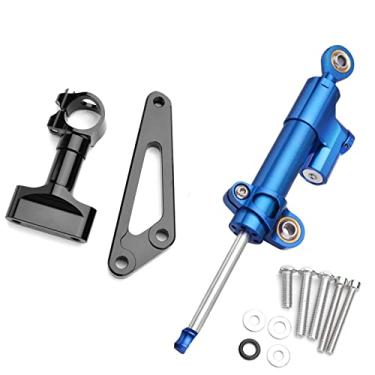Imagem de ORKDFJ Direção de amortecedor de motocicleta para CB600F Hornet CB 600 F Controle de segurança estabilizador com suporte de montagem (modelo 2)