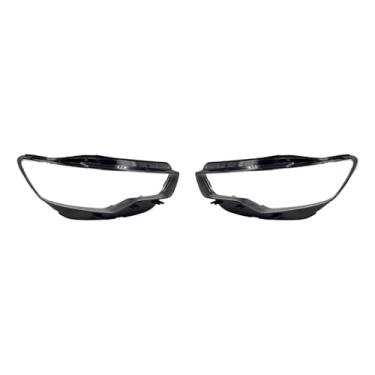 Imagem de Compatível com audi a6 a6l c7 2012 2013 2014 2015 tampa do farol dianteiro do carro abajur transparente substituir escudo da lente(A Pair)