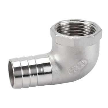 Imagem de SKXMOD 304 aço inoxidável pagode junta cotovelo fio interno 1/4 3/8 1/2 1/2 1/2.5 cm mangueira de plugue de couro para tubo de água a gás (20 mm - 3I4)