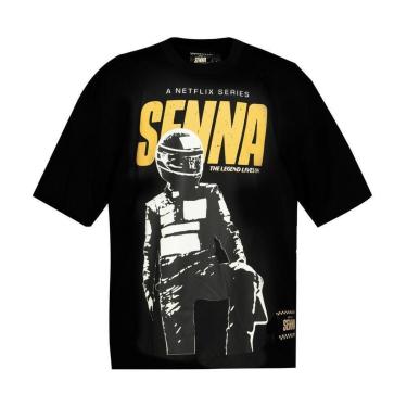 Imagem de Camiseta Oversized Graphic Tee Drive Senna Oficial-Masculino