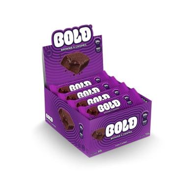 Imagem de Barra de Proteína BOLD Snacks Brownie & Crispies (20g de Proteína) - Caixa com 12 unidades-Unissex