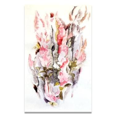 Imagem de LKXGRRSFG Arte de parede em tela The Prince'S FeatherCharles Demuth - Reprodução de pintura a óleo abstração geométrica, design de interiores colorido ousado 15 x 64 cm sem moldura