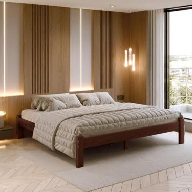 Imagem de Cama Turca King Size Madeira Maciça Cor Castanho Transforme Seu Espaço