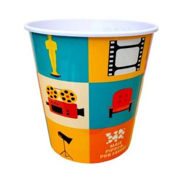 Imagem de Balde De Pipoca Estampado Cinema Filmes Recipiente Grande 3L - Tokyo D