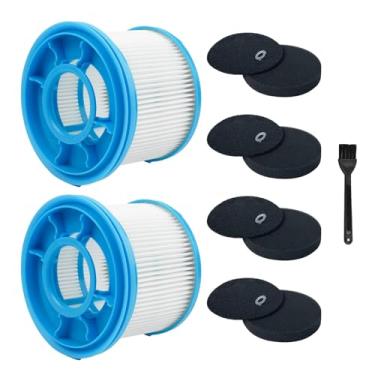 Imagem de Kit de substituição de filtros para aspirador sem fio Bissell PowerClean FurGuard 280W e FurFinder 200W, 2 filtros e 4 almofadas de pré-filtro incluídos (2 filtros + 4 pastilhas)