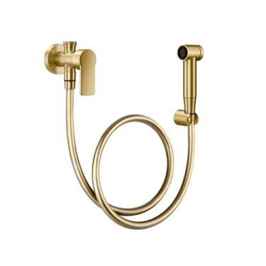 Imagem de Ducha higiênica com registro e derivação 1/2 Argon ouro escovado Docol