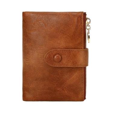 Imagem de Carteira Feminina Minimalista De Grande Capacidade, Com Três Camadas, 