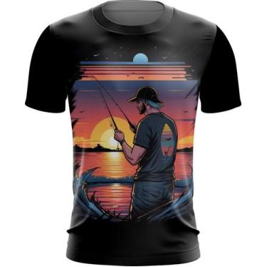 Imagem de Camiseta Dryfit Pesca Esportiva Pôr do Sol Peixes 22 - Kasubeck Store®
