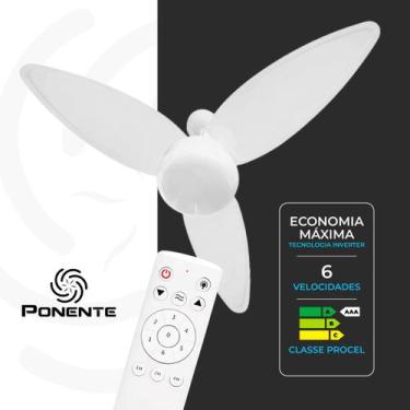 Imagem de Ventilador Teto Zonda Bivolt Inverter Para 2 Lâmpadas + Controle - Pon