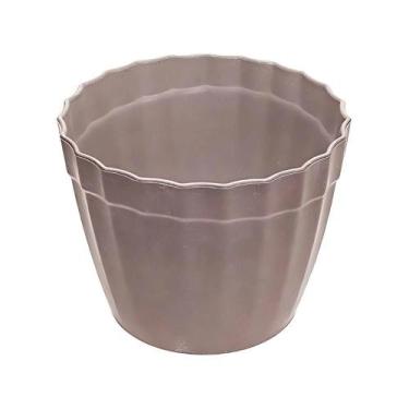 Imagem de Vaso Plissado M em Material Sustentável - Evo - CINZA