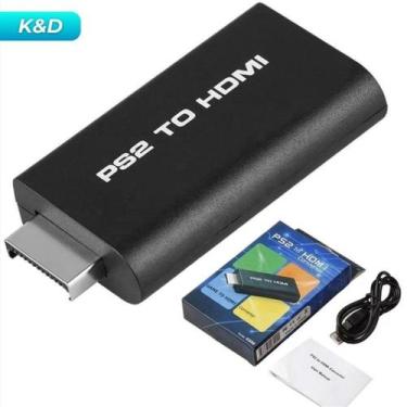 Imagem de Adaptador Conversor Ps2 Audio Vídeo Av Para Cabo HDMI - oem