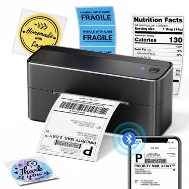 Imagem de Impressora de etiquetas de envio Phomemo 241BT 4x6 Wireless Black