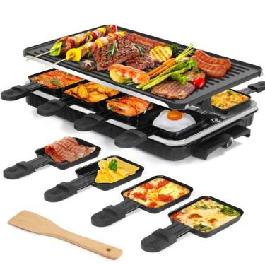 Imagem de Grill Elétrico Raclette TONZE 2 em 1 Churrasco Coreano 1300W