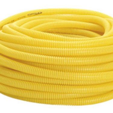 Imagem de Eletroduto Corrugado Eletroduto para Instalações Elétricas Não Propaga Chamas Amarelo Amanco 20MM X 7M