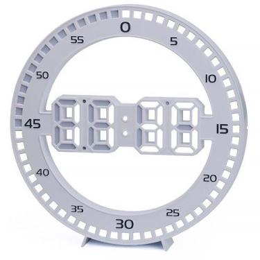 Imagem de Relógio 3D Led Circular Parede E Mesa Temperatura + Alarme - Getit Wel