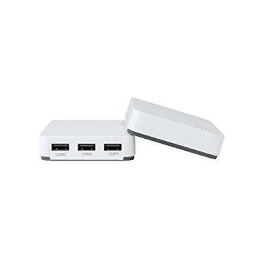 Imagem de LOYALTY-SECU USB 2.0 Network WiFi Print Server 3 portas para várias impressoras USB Branco