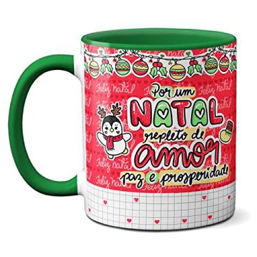 Imagem de Caneca Por Um Natal Repleto De Amor Paz E Prosperidade (Verde)