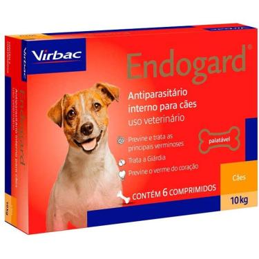 Imagem de Vermífugo Virbac Endogard para Cães até 10 Kg 06 comp