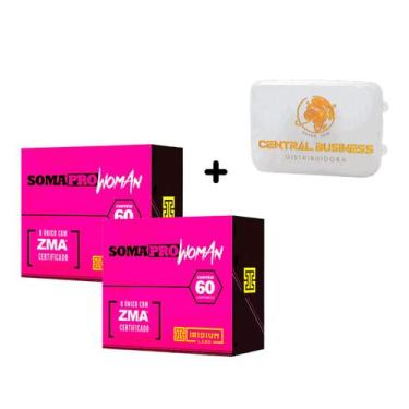 Imagem de 2X Soma Pro Woman Zma 60 Caps + Porta Cápsulas - Iridium Labs 12%
